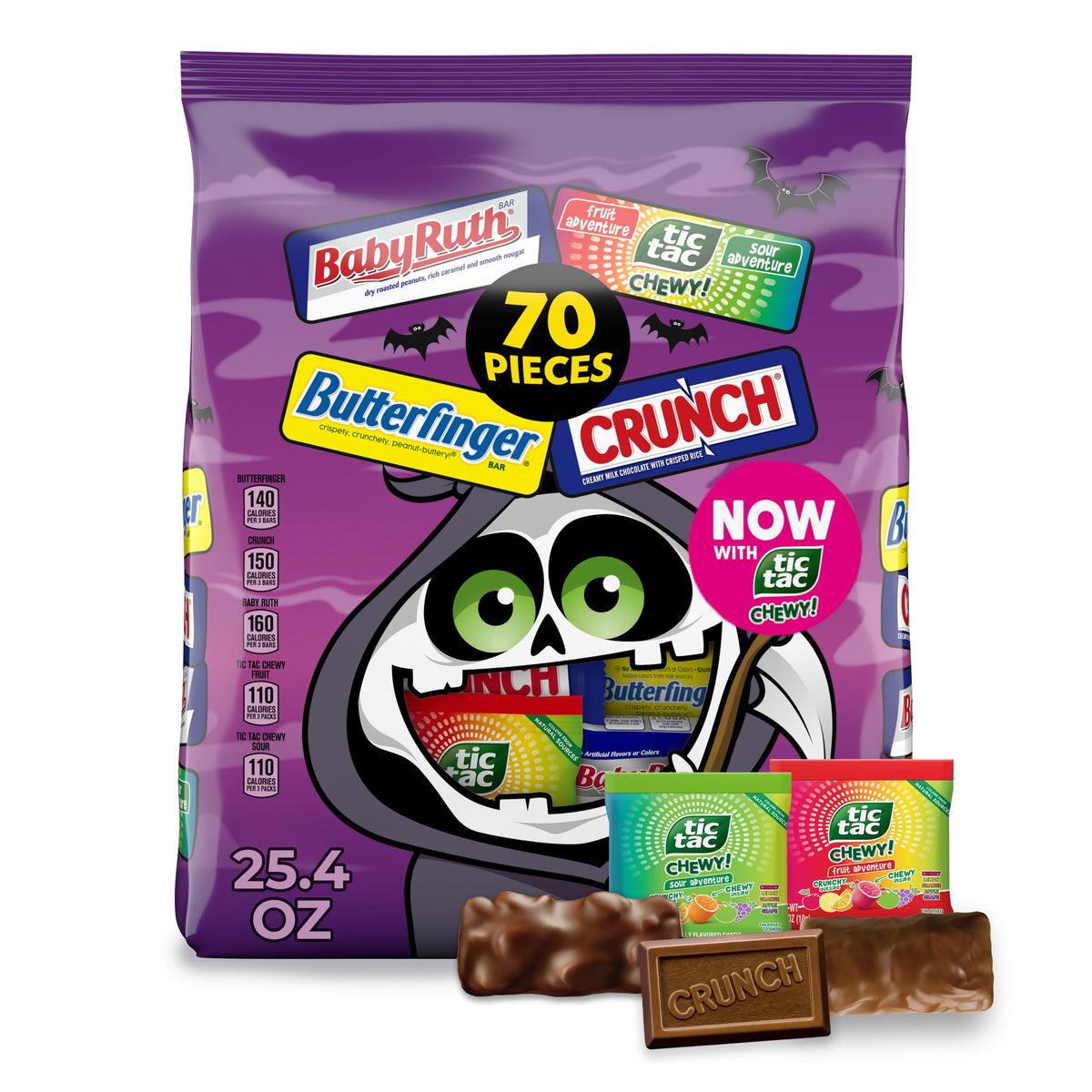 Butterfinger bar packaging for quick, shareable snacking.