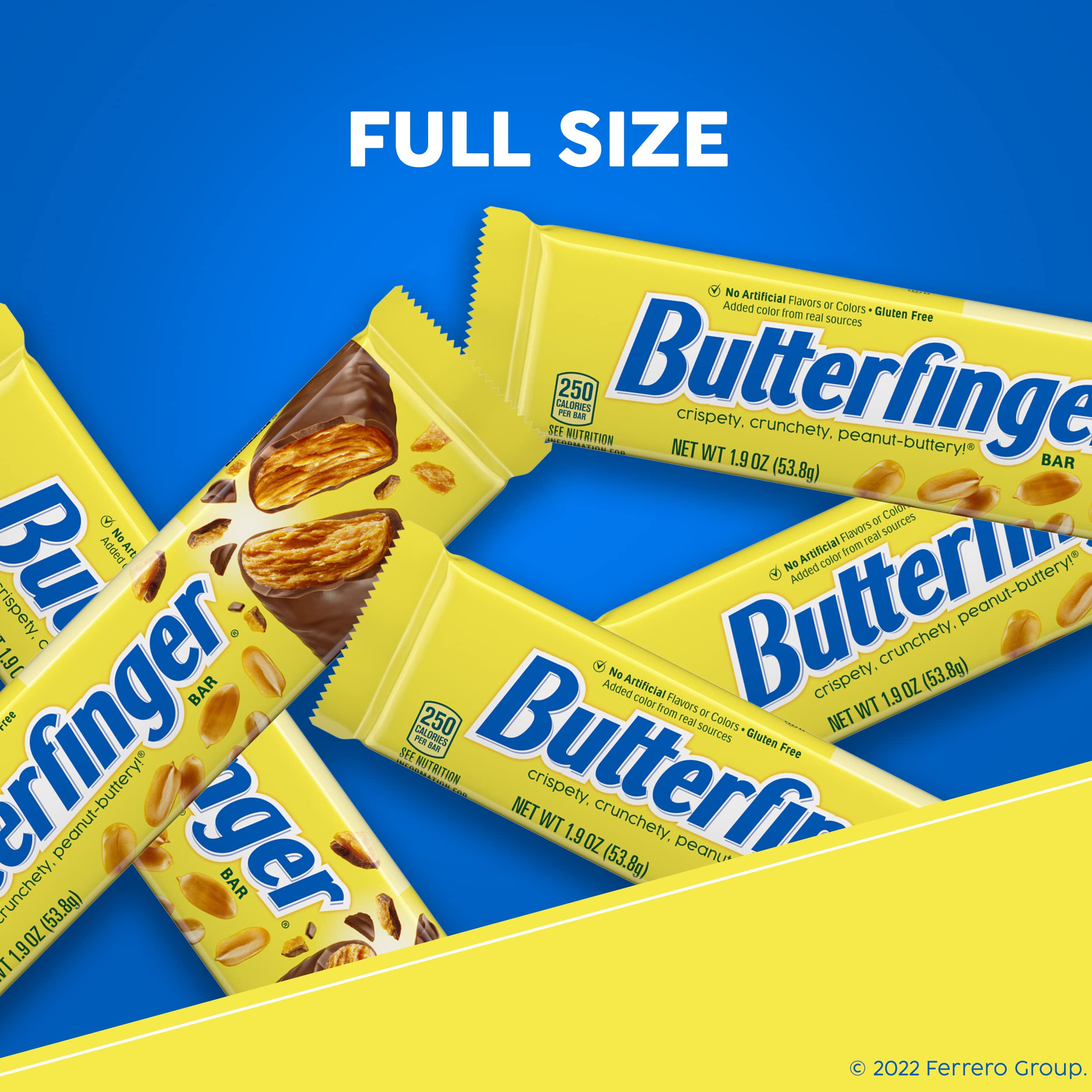Butterfinger peanut-butter center revealed in cross-section