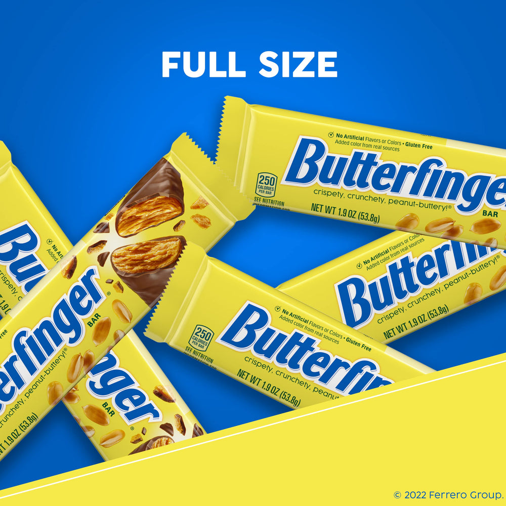 Butterfinger peanut-butter center revealed in cross-section