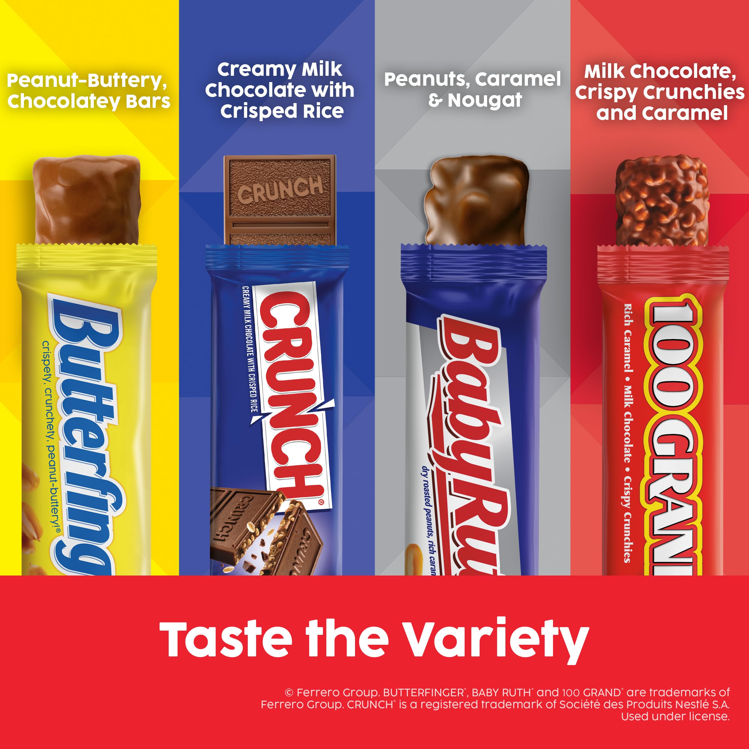 Butterfinger CRUNCH Baby Ruth collection highlights classic flavors perfect for office breaks.