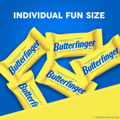 Butterfinger individually-wrapped bars for easy grab-and-go snacking.