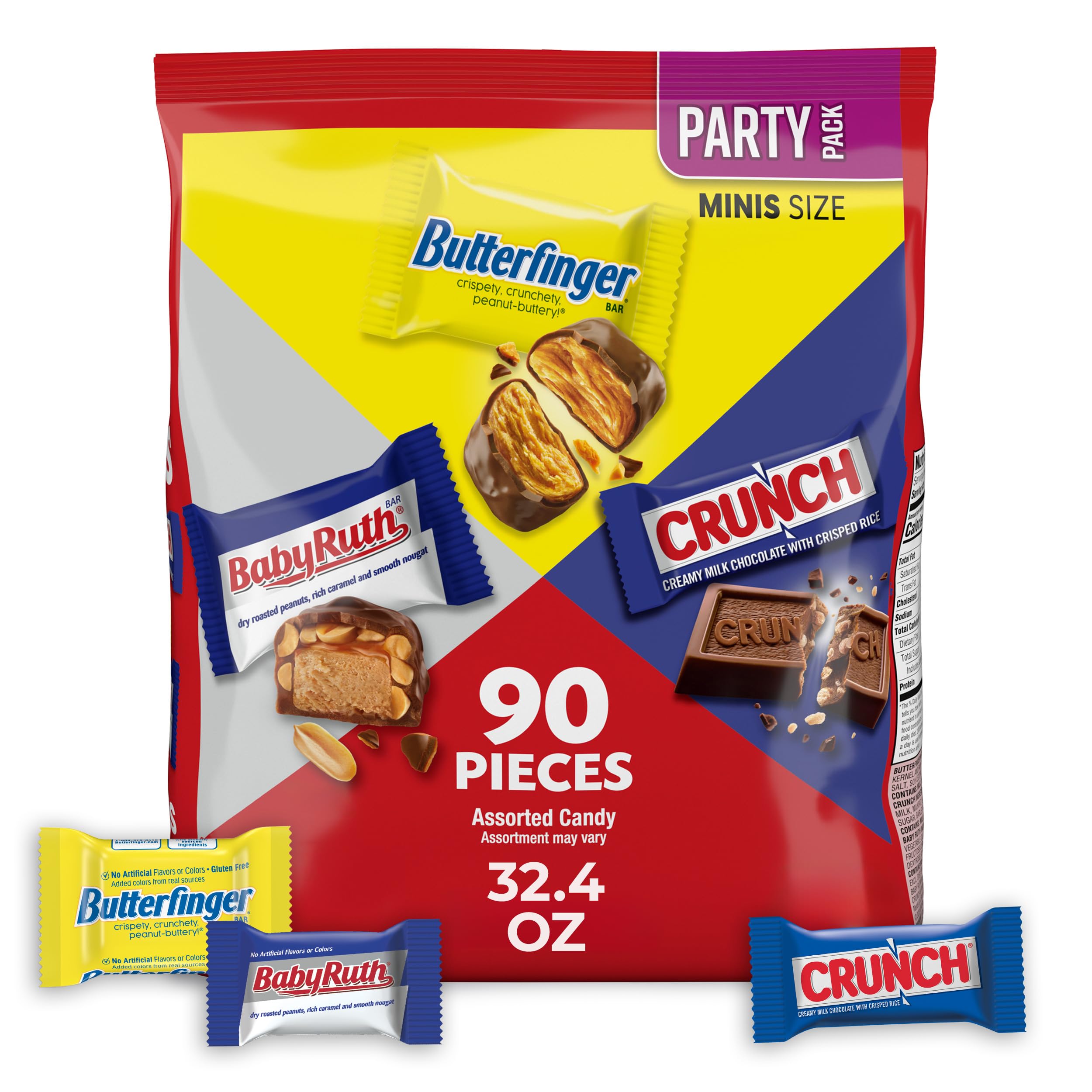 Butterfinger mini bars bag-front, ideal for quick grab-and-go treats.