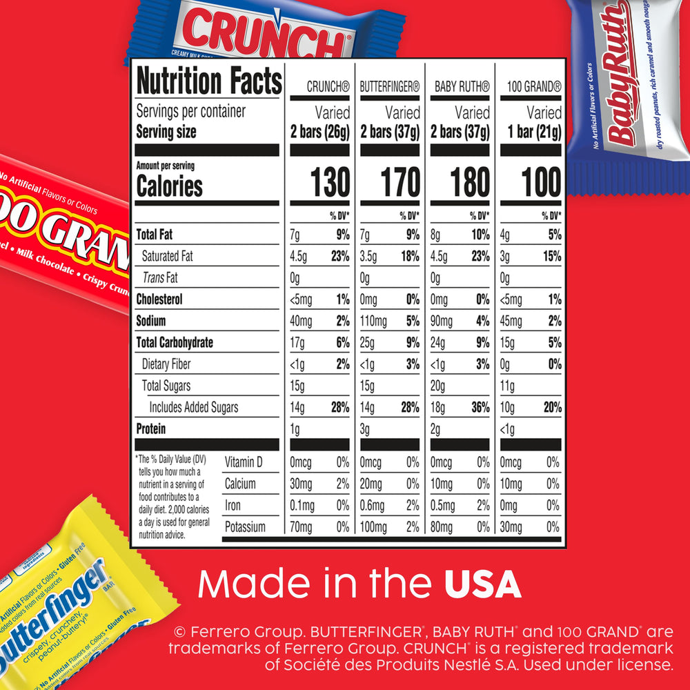 Crunch bars close-up highlighting crisp texture, ideal for quick sweet breaks.