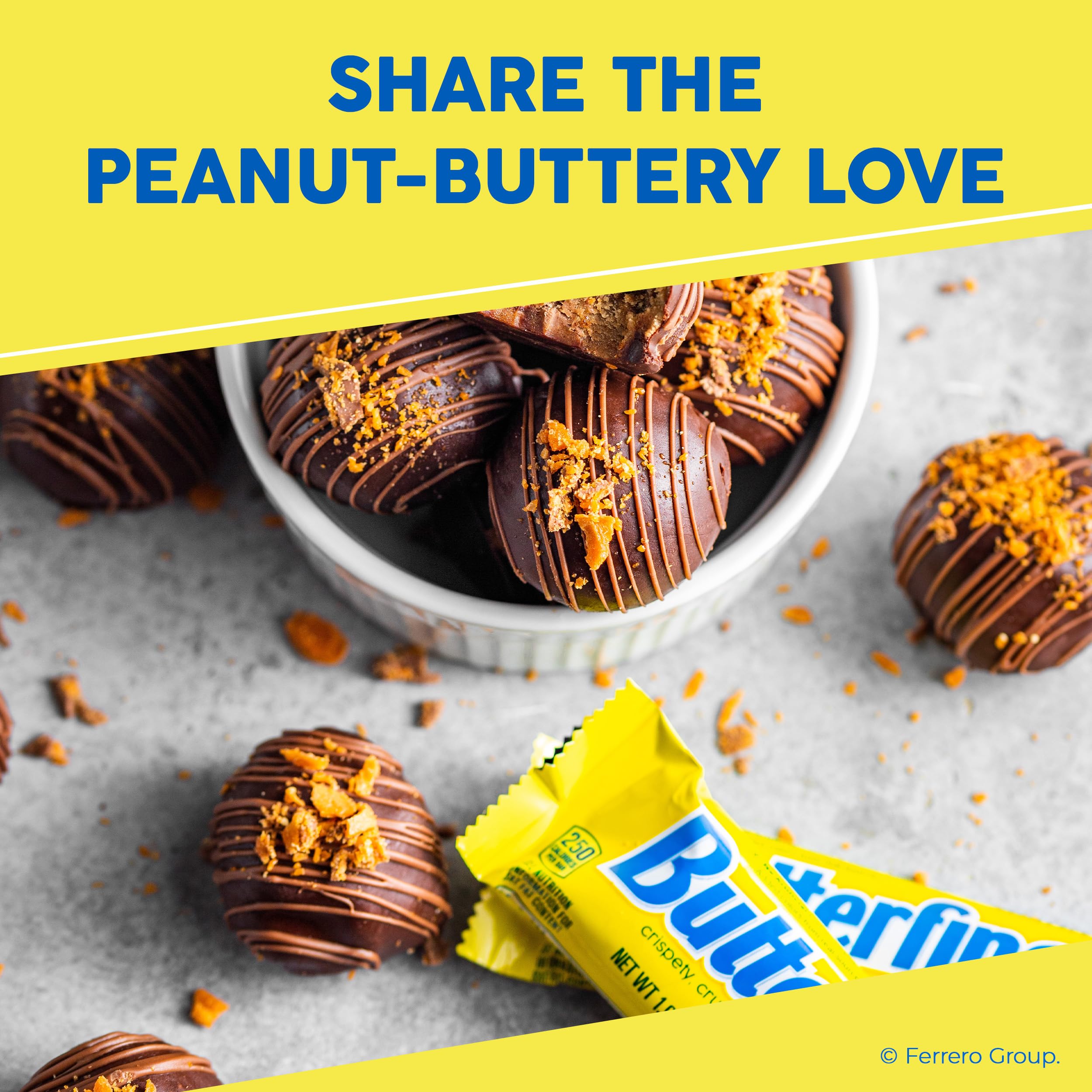 Butterfinger sharing bowl display for game night and parties.