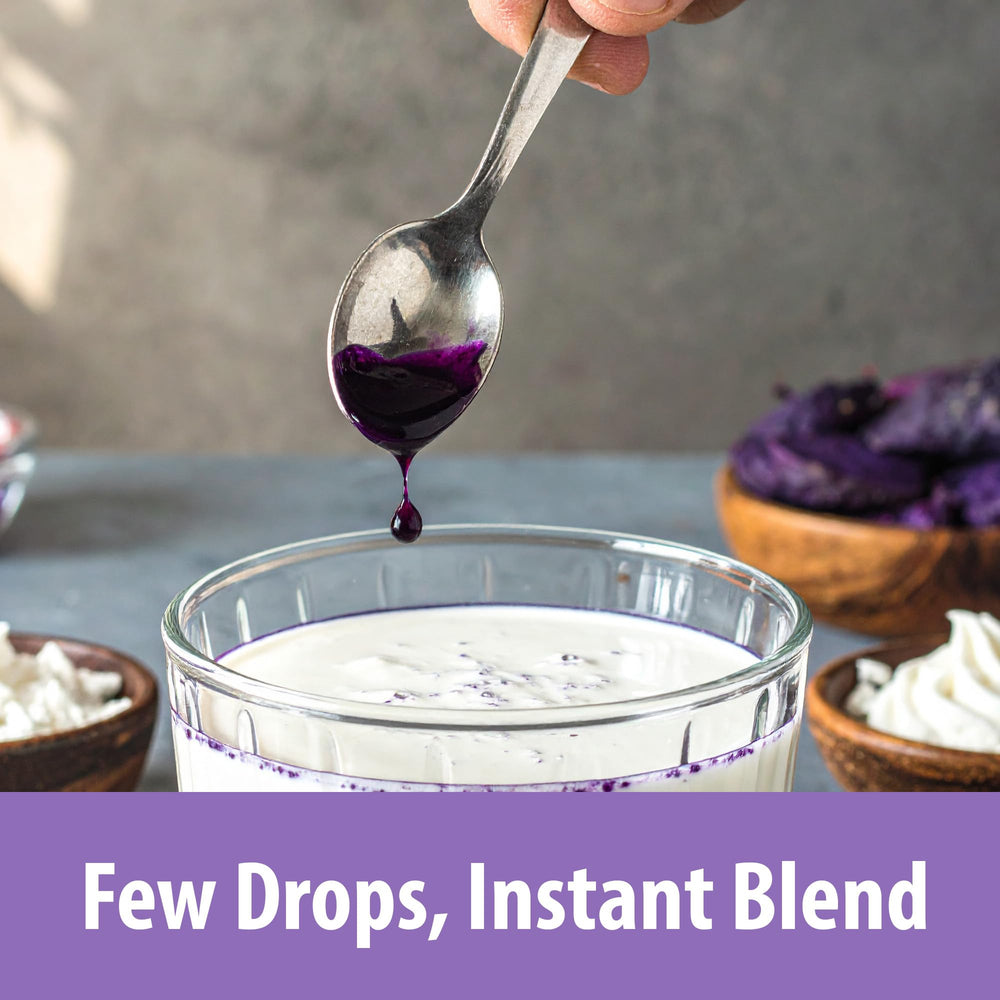 Butterfly Gunacipta 1948 UBE paste adds taro depth to halo-halo desserts.
