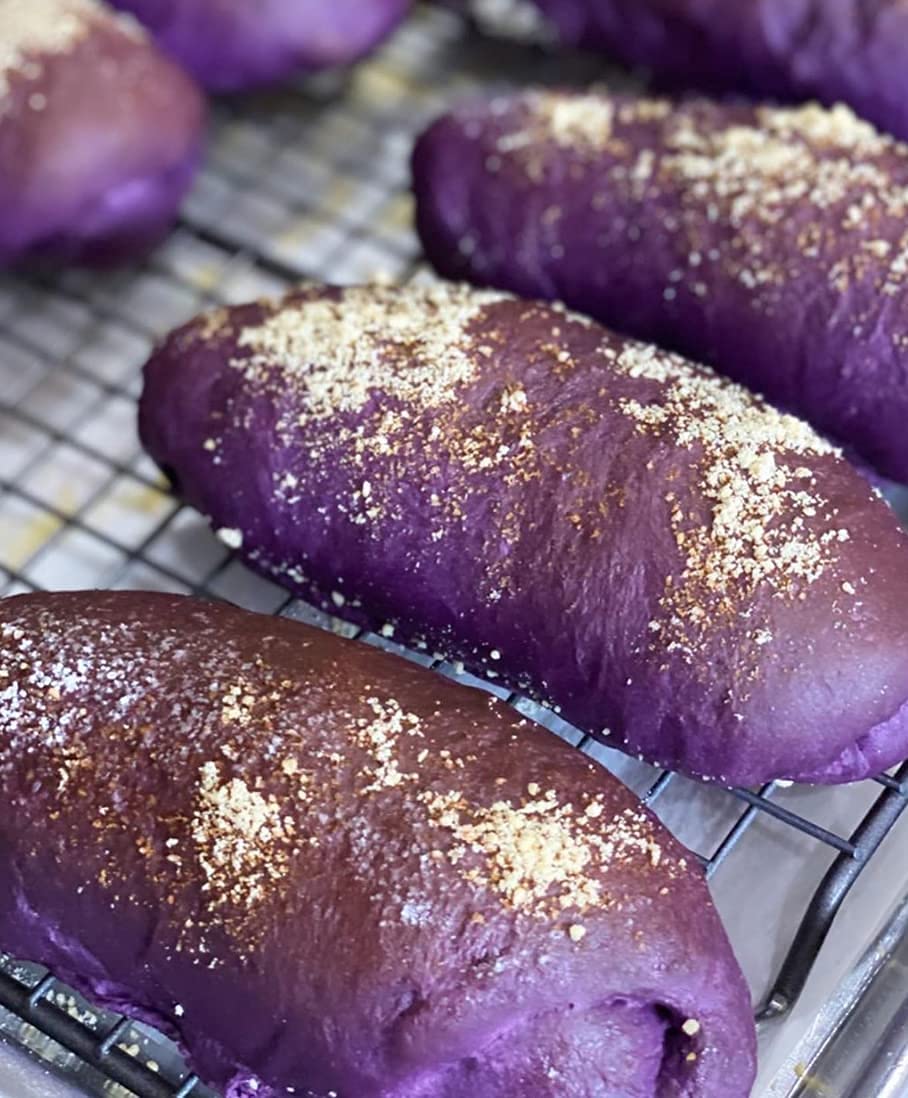 Butterfly Ube Flavoring Extract enhances pandesal and bread dough aroma.
