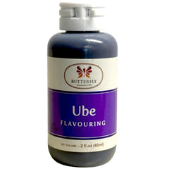 Butterfly Ube Flavoring Extract adds purple hue to latte creations.