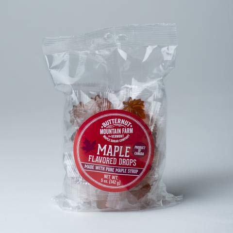Butternut Mountain Farm Maple Drops bag with real maple candies for on-the-go sweetness.