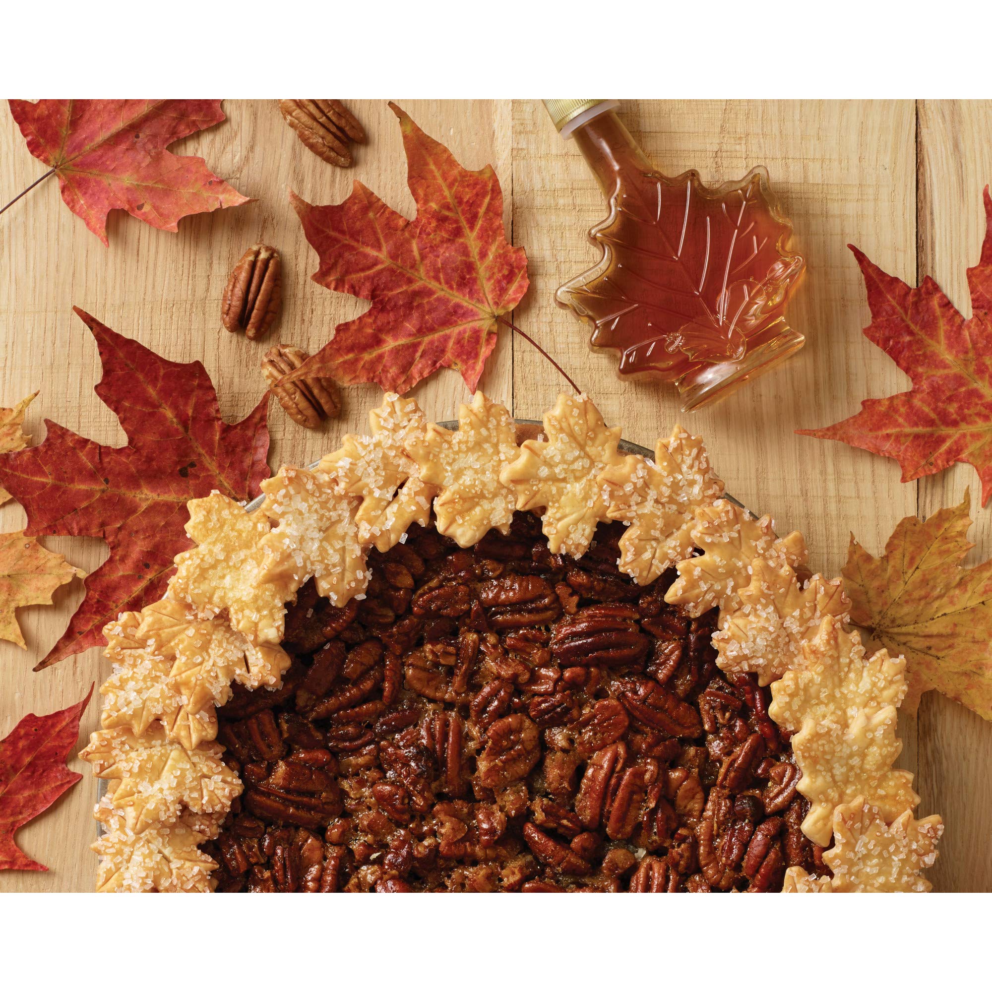 Close-up of buttery pecan notes in Green Mountain Maple Pecan coffee