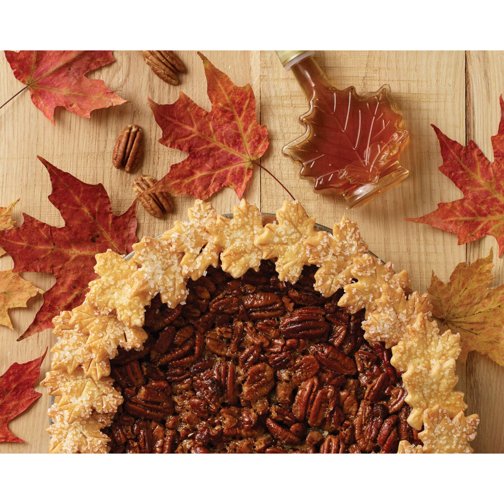 Close-up of buttery pecan notes in Green Mountain Maple Pecan coffee