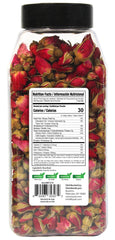 Byait rose buds closeup highlighting vivid petals for relaxing herbal infusions.