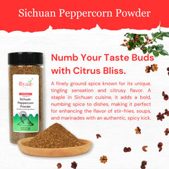Byait six-ounce Sichuan peppercorn powder canister ready for cooking.