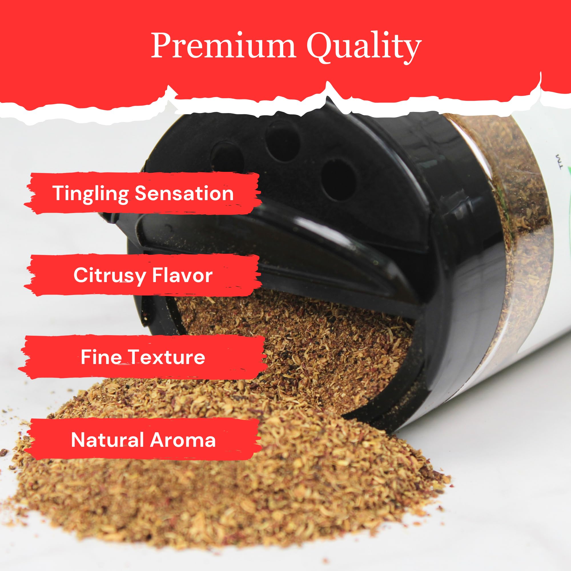 Byait Sichuan peppercorn powder sprinkled on stir-fry for versatility.