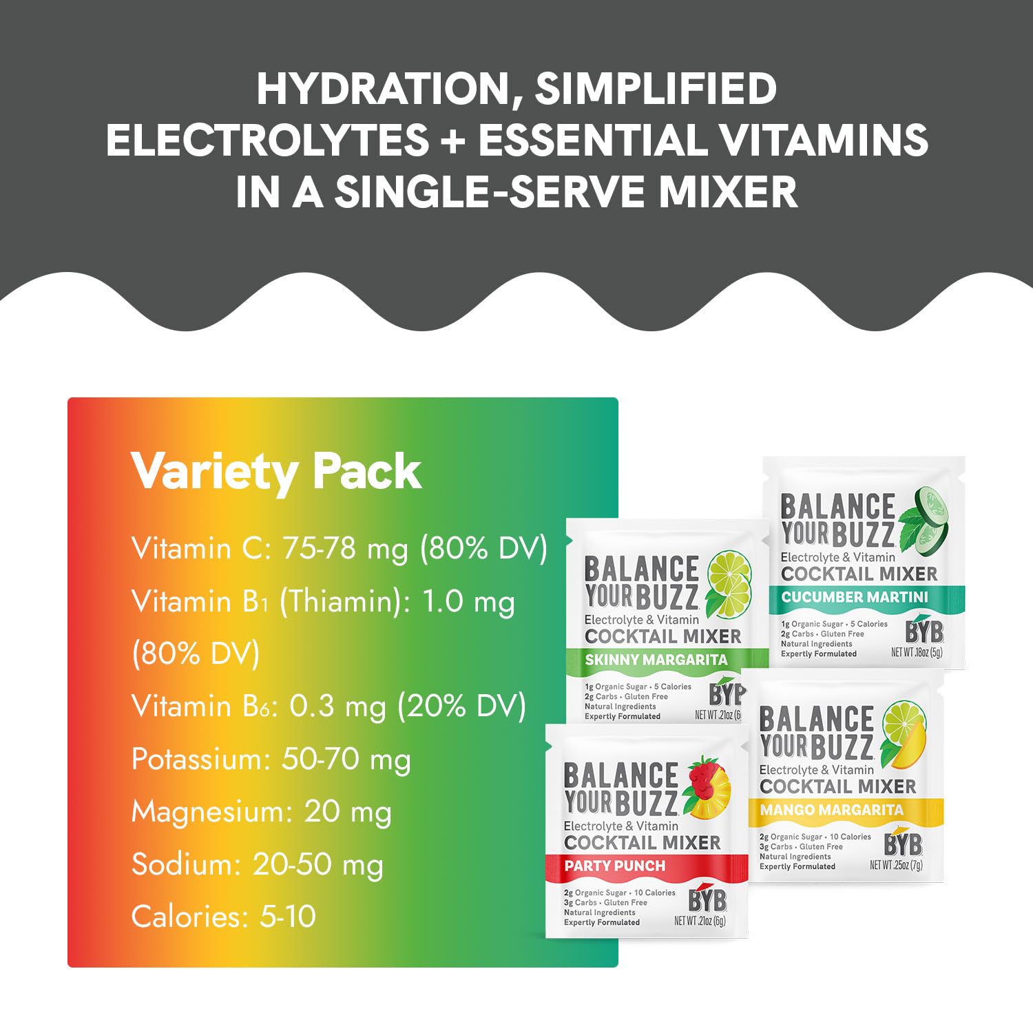 BYB Mixers party setup self-serve station simplifies hosting.