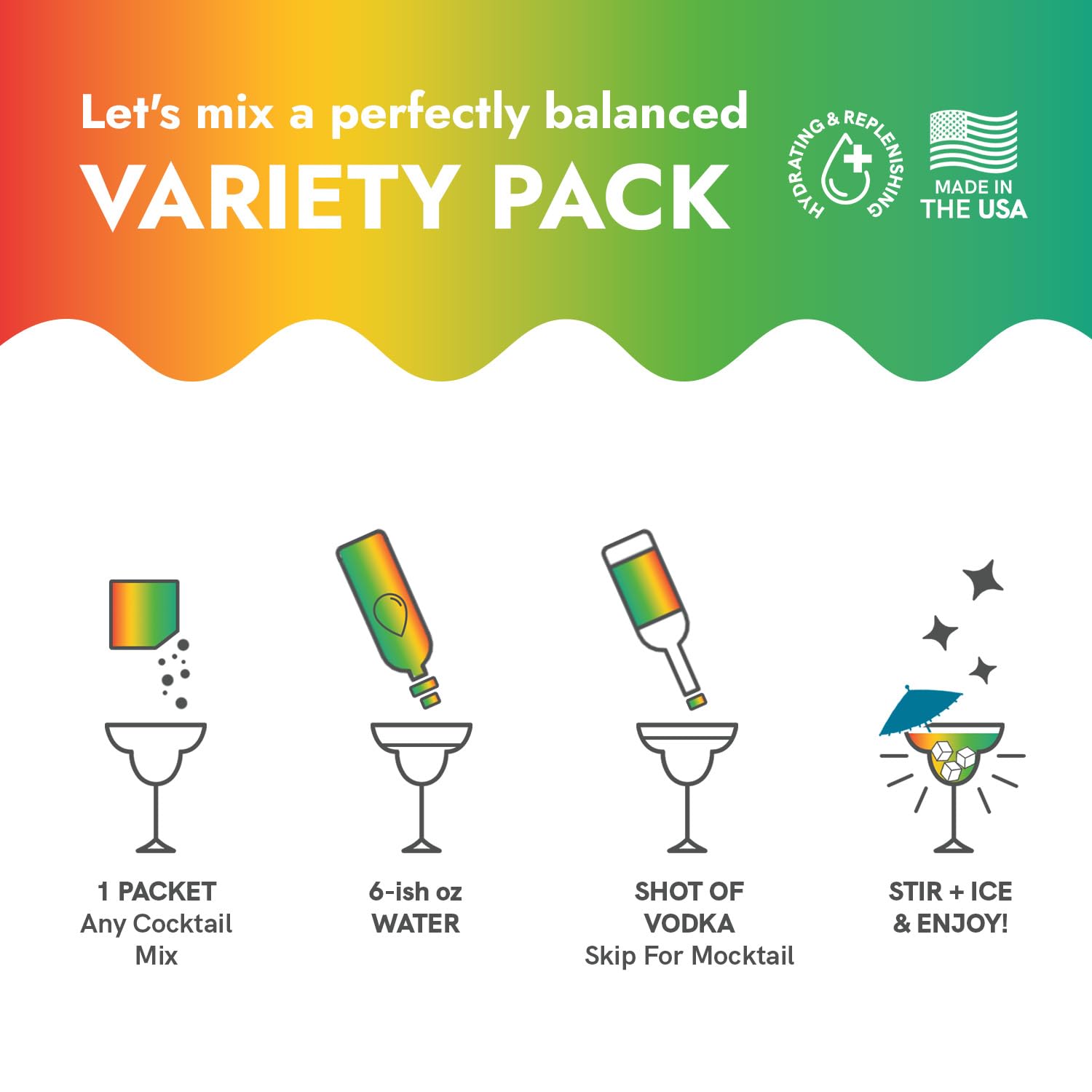 BYB Mixers skinny margarita glass emphasizes low calories and organic sweetness.