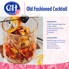 C&H sugar cubes in beverage setup, perfect for hot or cold drinks