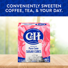 C&H sugar cubes with recipe card included, inspiring baking ideas