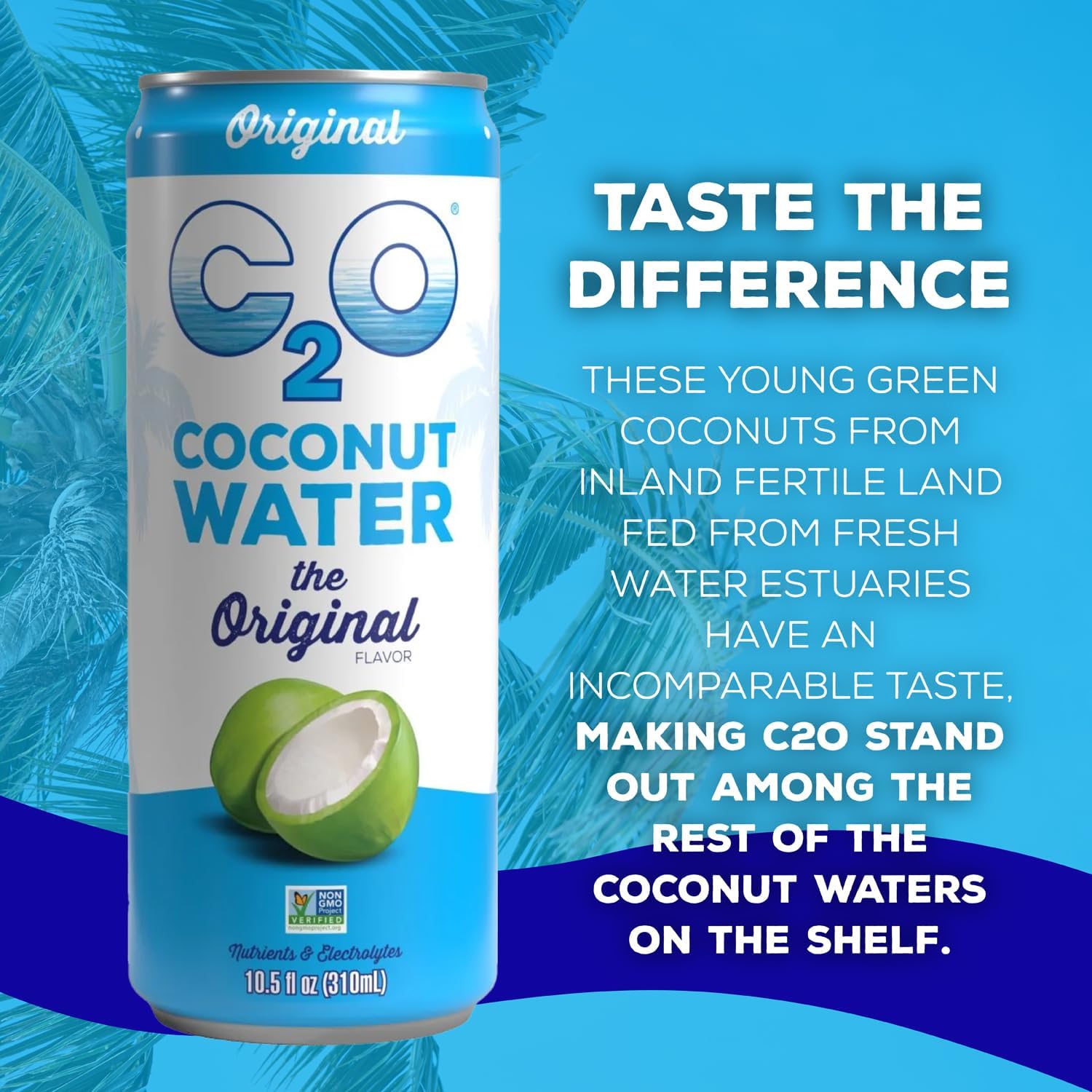 C2O coconut water farm sourcing, fresh coconuts powering natural hydration.