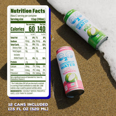 C2O coconut water pineapple label showing real fruit flavor and clean ingredients