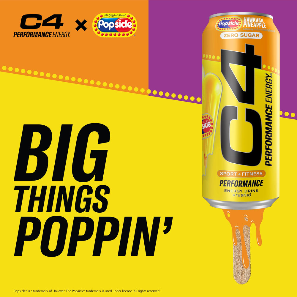 C4 brand logo on can for trusted performance.