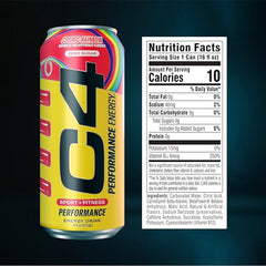 C4 Cosmic Rainbow can side view showcasing bold packaging and flavor