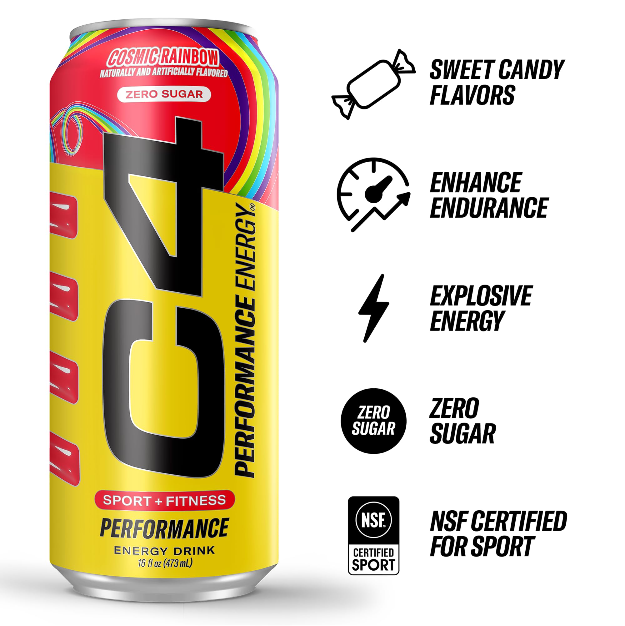 C4 Cosmic Rainbow pack shot displaying a 12-pack option