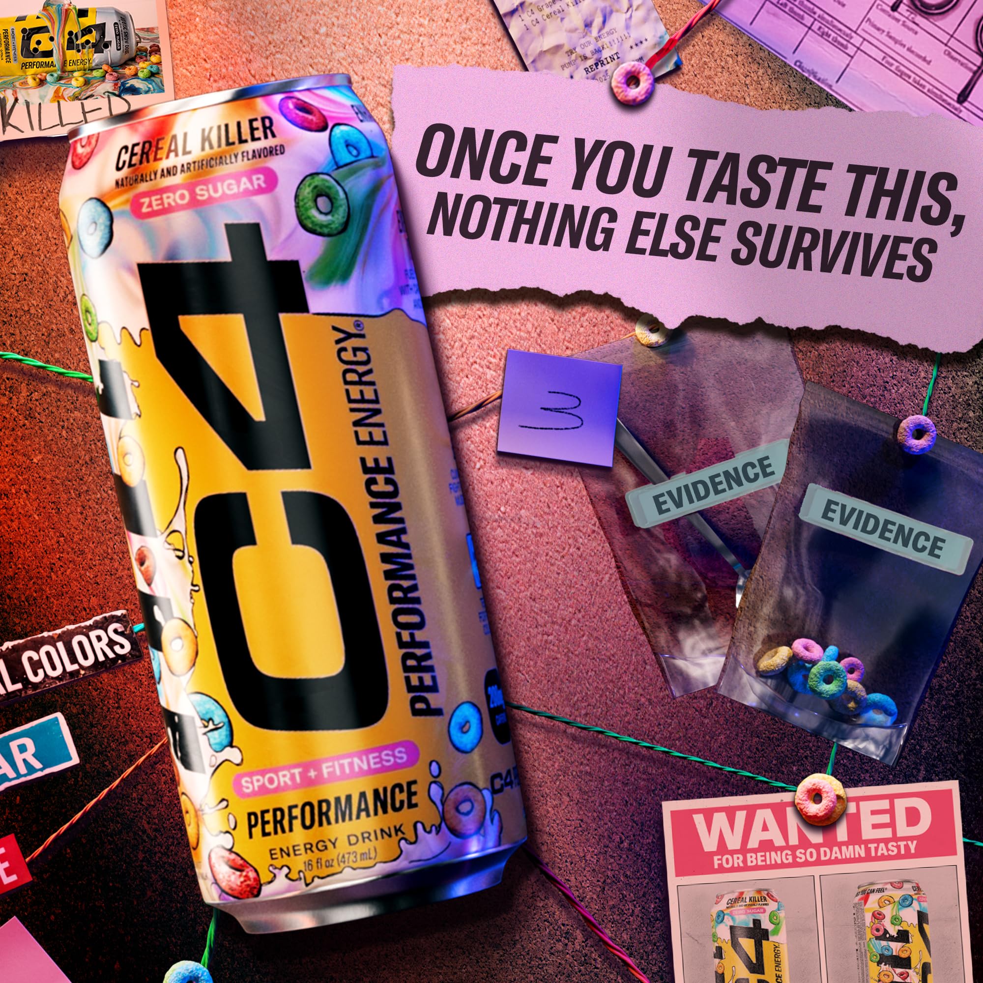 C4 Energy Cereal Killer NSF Certified for Sport seal on the label.