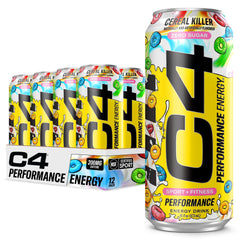 C4 Energy Cereal Killer pack of 12 cans for convenient pre-workout energy.