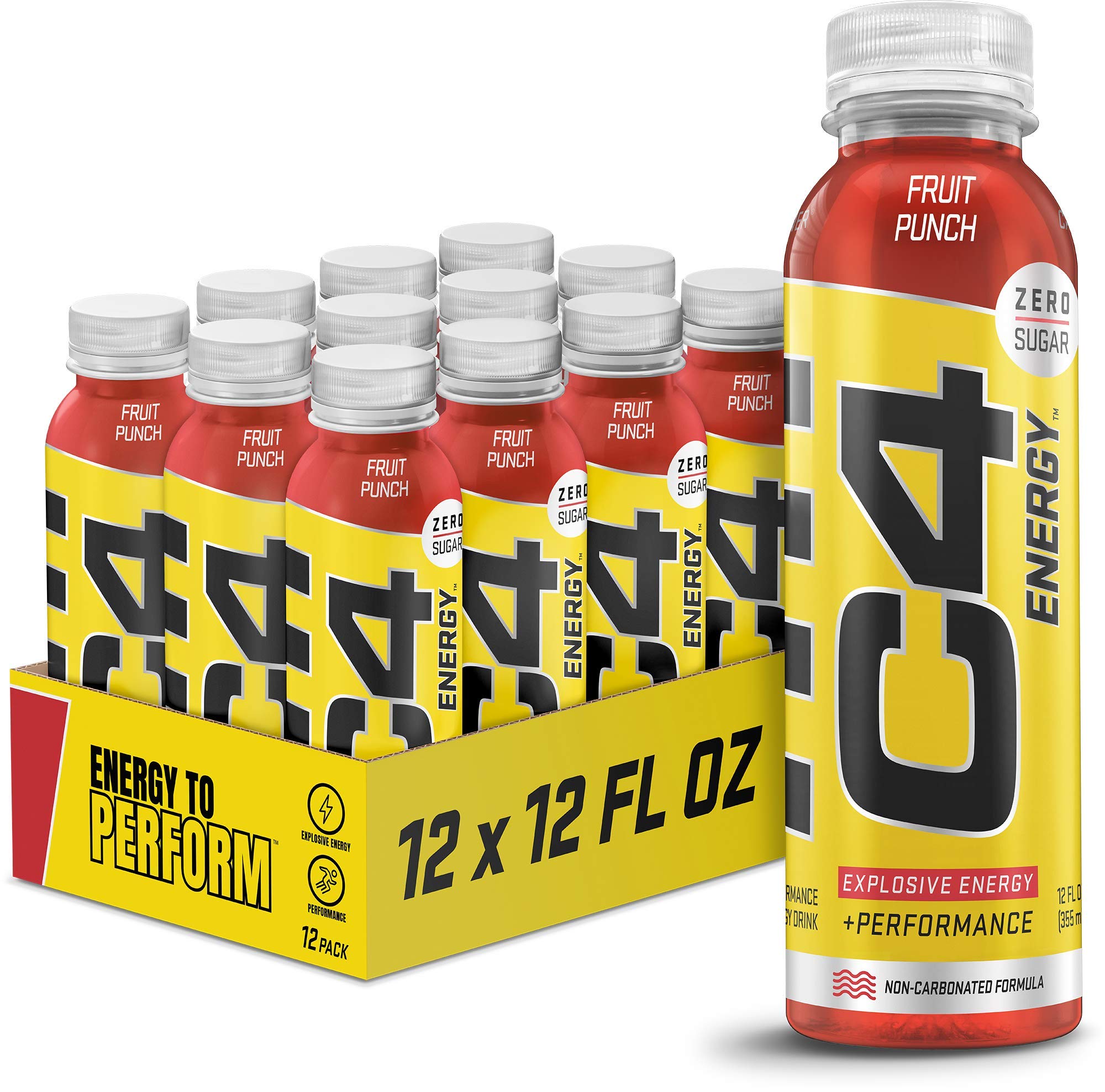 C4 Energy Fruit Punch can front view for on-the-go pre-workout boost.