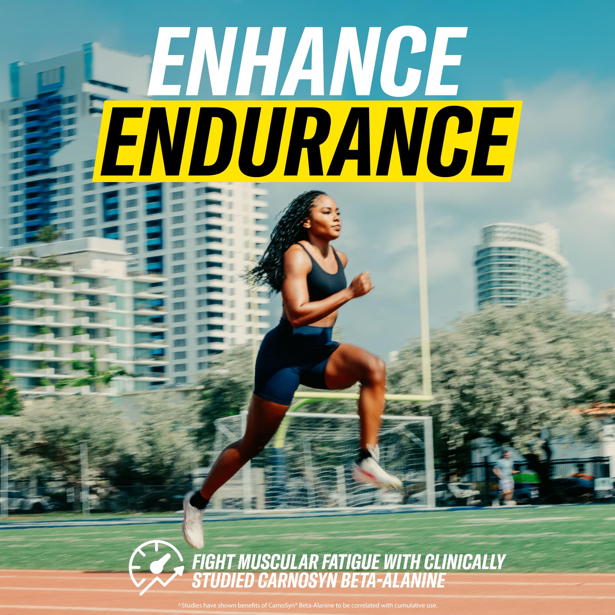 Athlete reaching for C4 Energy Hawaiian Punch during a workout.