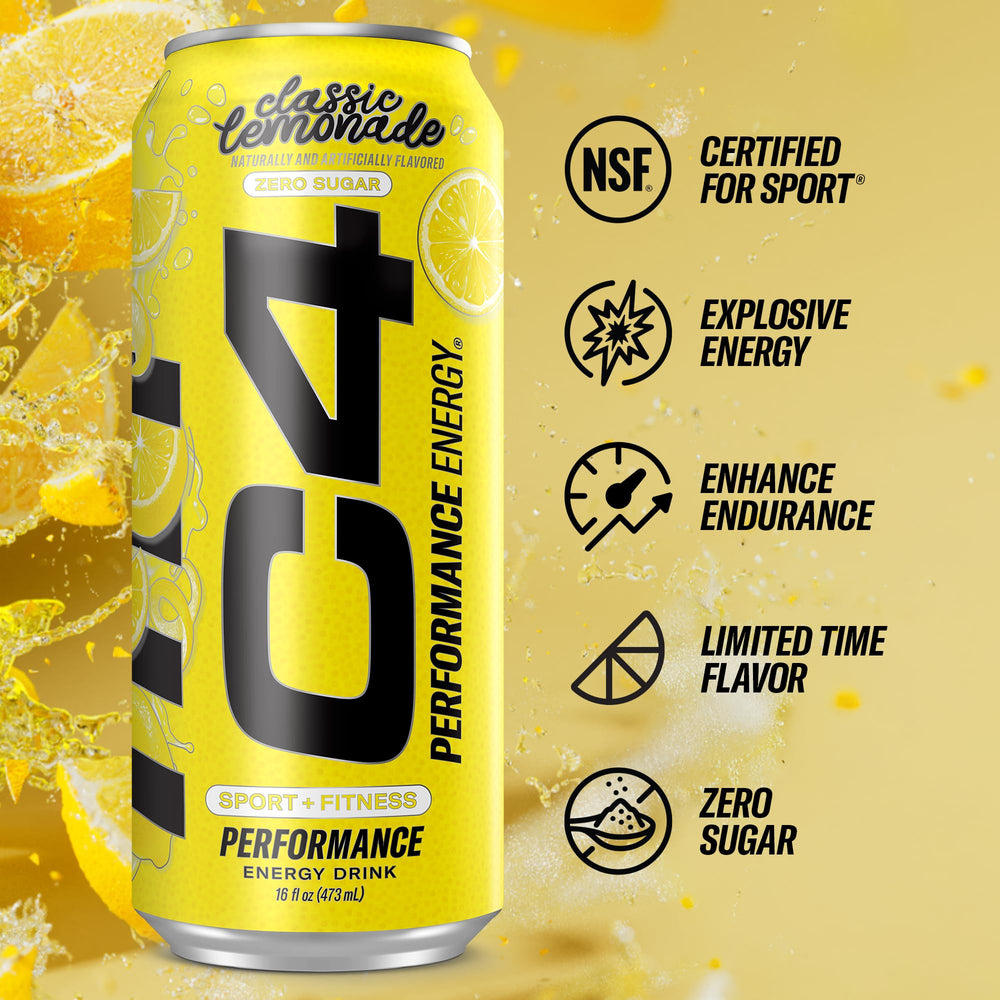 C4 Energy Lemonade Limited Edition 12-pack box for on-the-go training.
