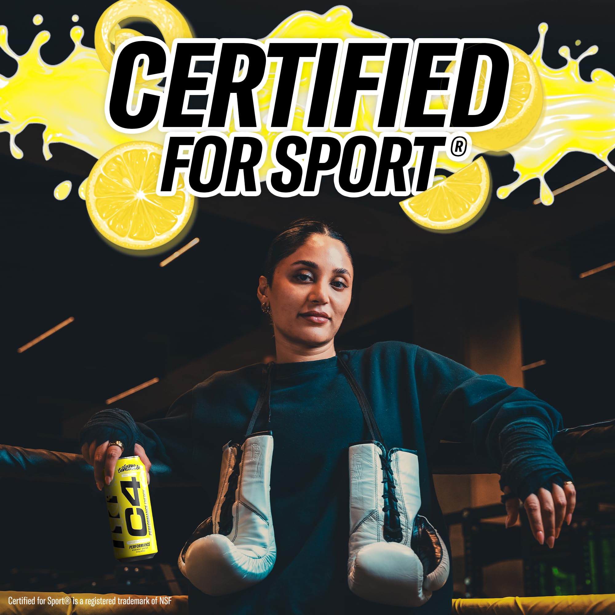 C4 Energy NSF Certified For Sport badge indicating athlete reliability.