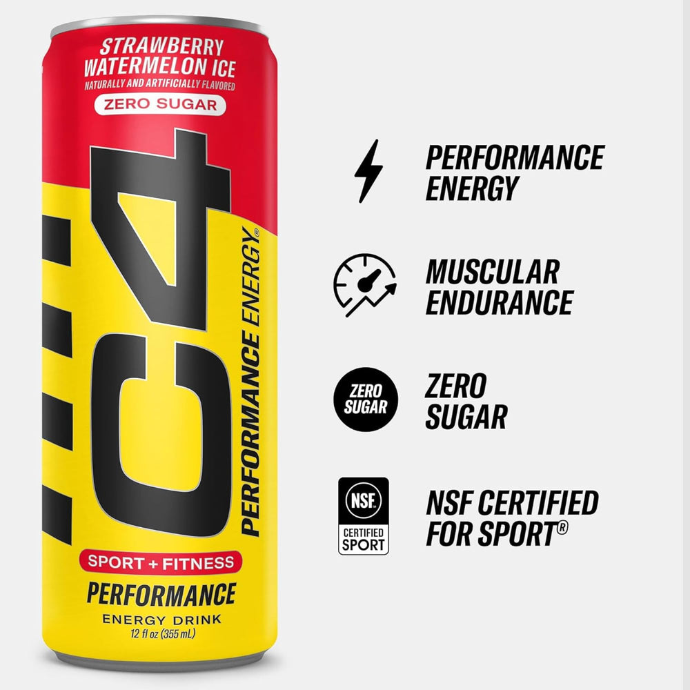 C4 Energy Popsicle flavors graphic highlights all four options for pre-workout energy