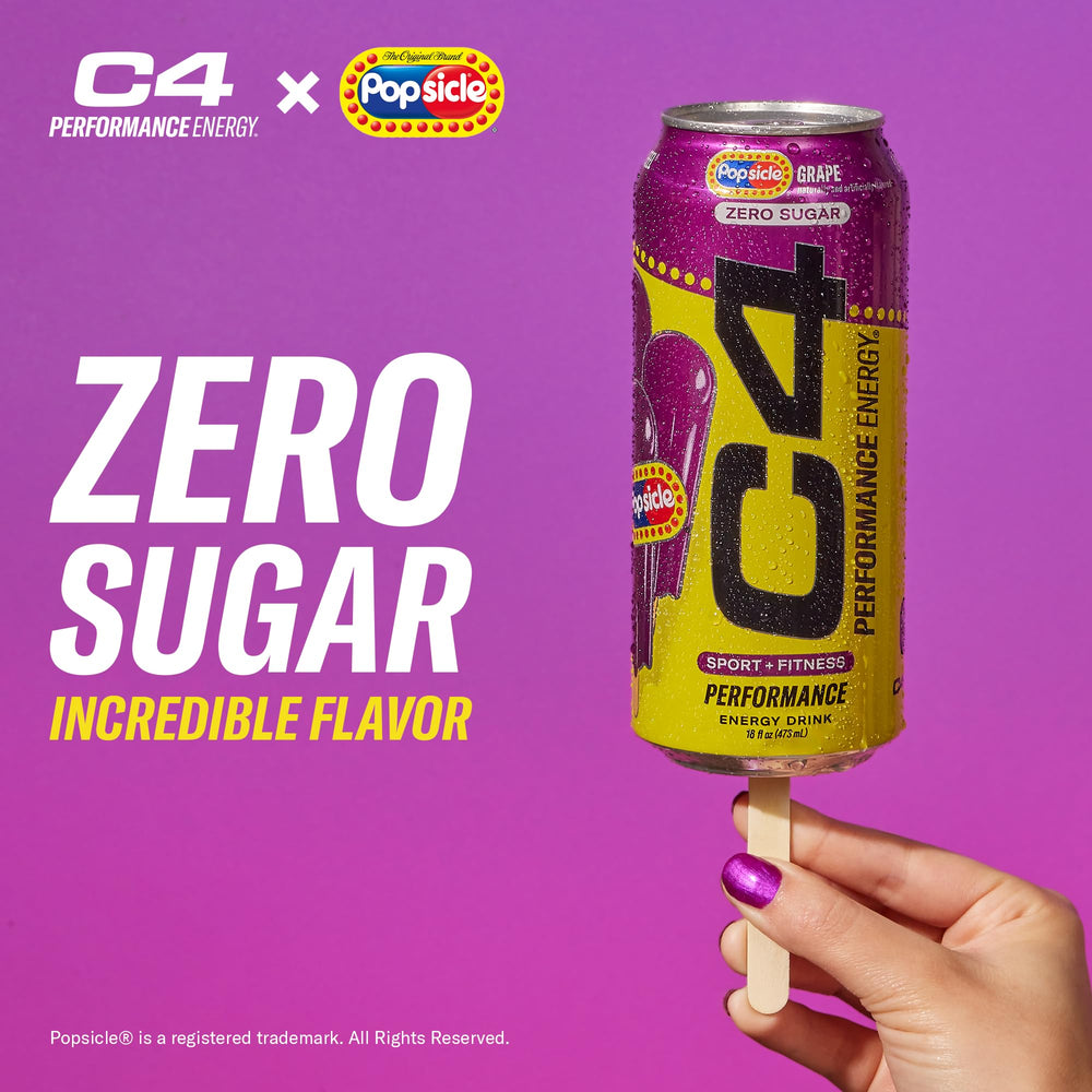C4 Energy Popsicle Hawaiian Pineapple flavor can for tropical pre-workouts.