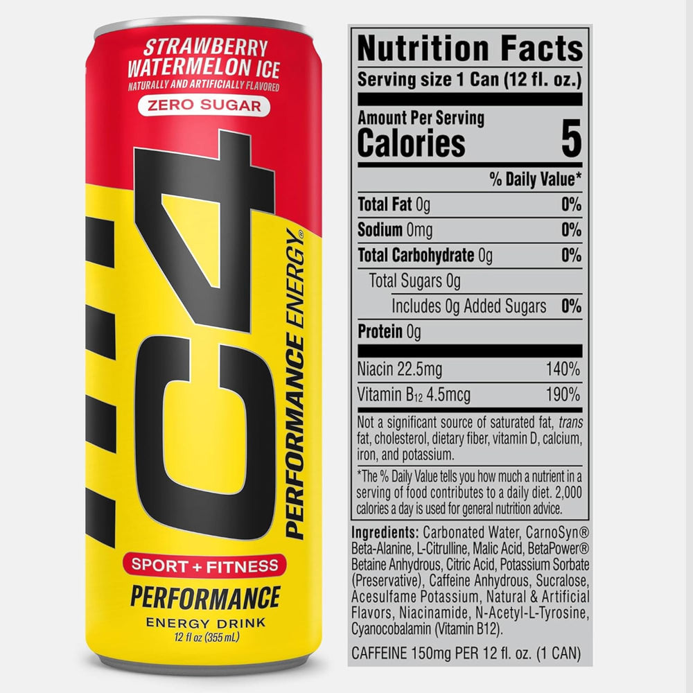 C4 Energy Popsicle 12oz pack image ready for gym bag and training sessions