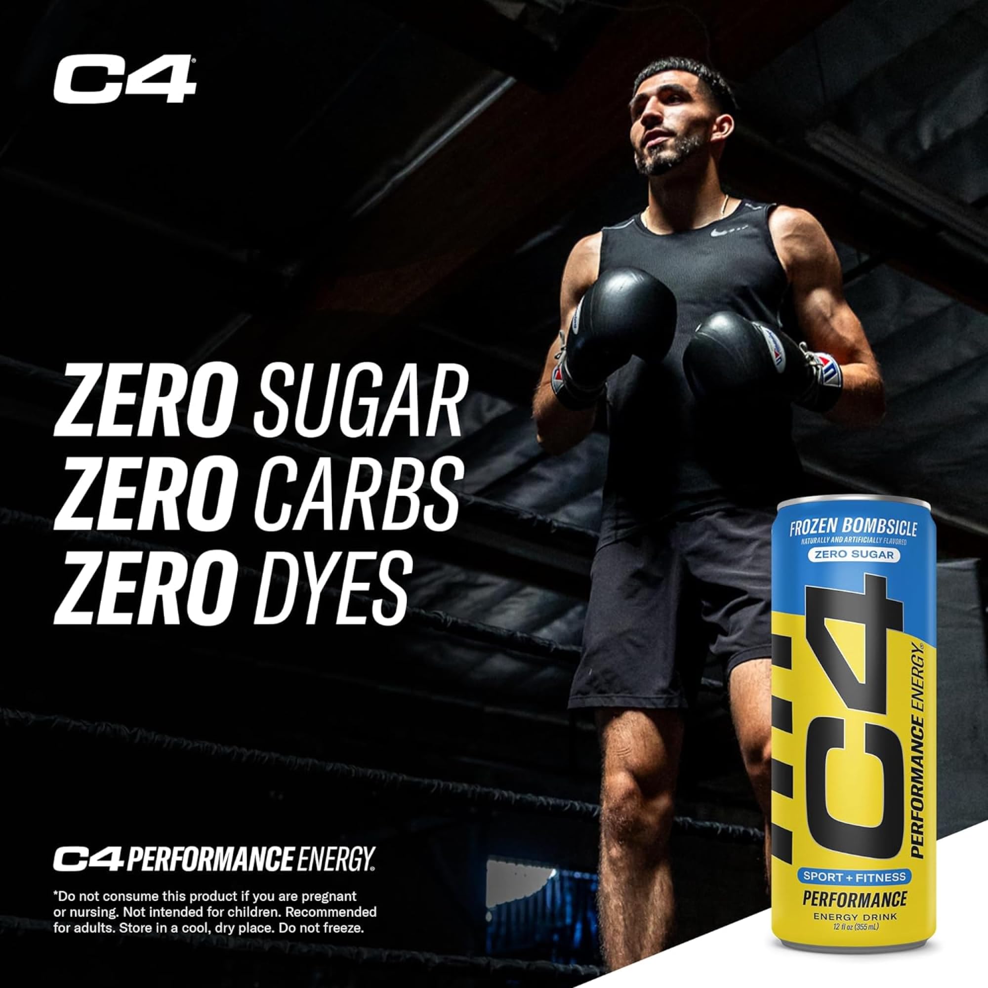C4 Energy Popsicle strawberry-watermelon-ice can suggests refreshing flavor during cardio