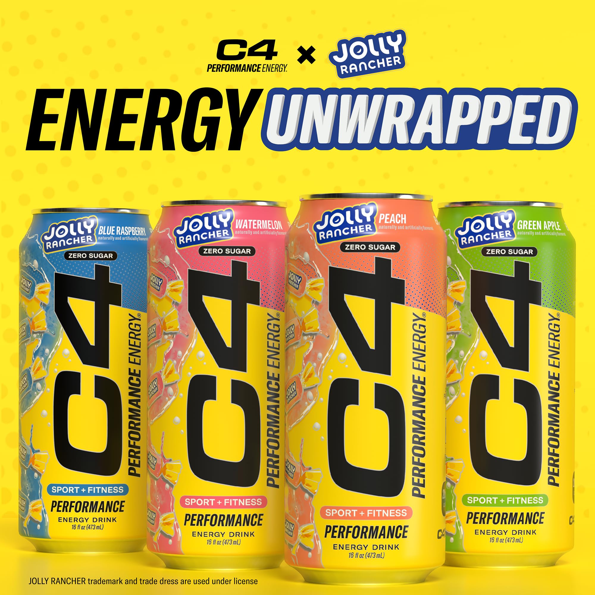 C4 Energy X JOLLY RANCHER product shot with brand logo