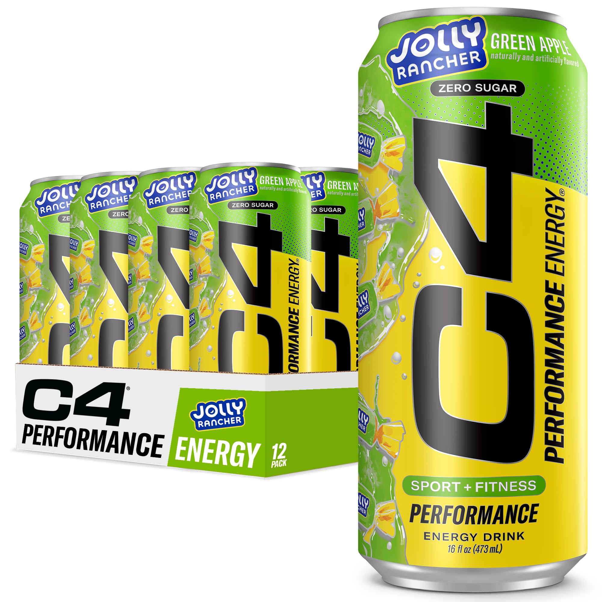 C4 Green Apple can ready for a pre-workout session.
