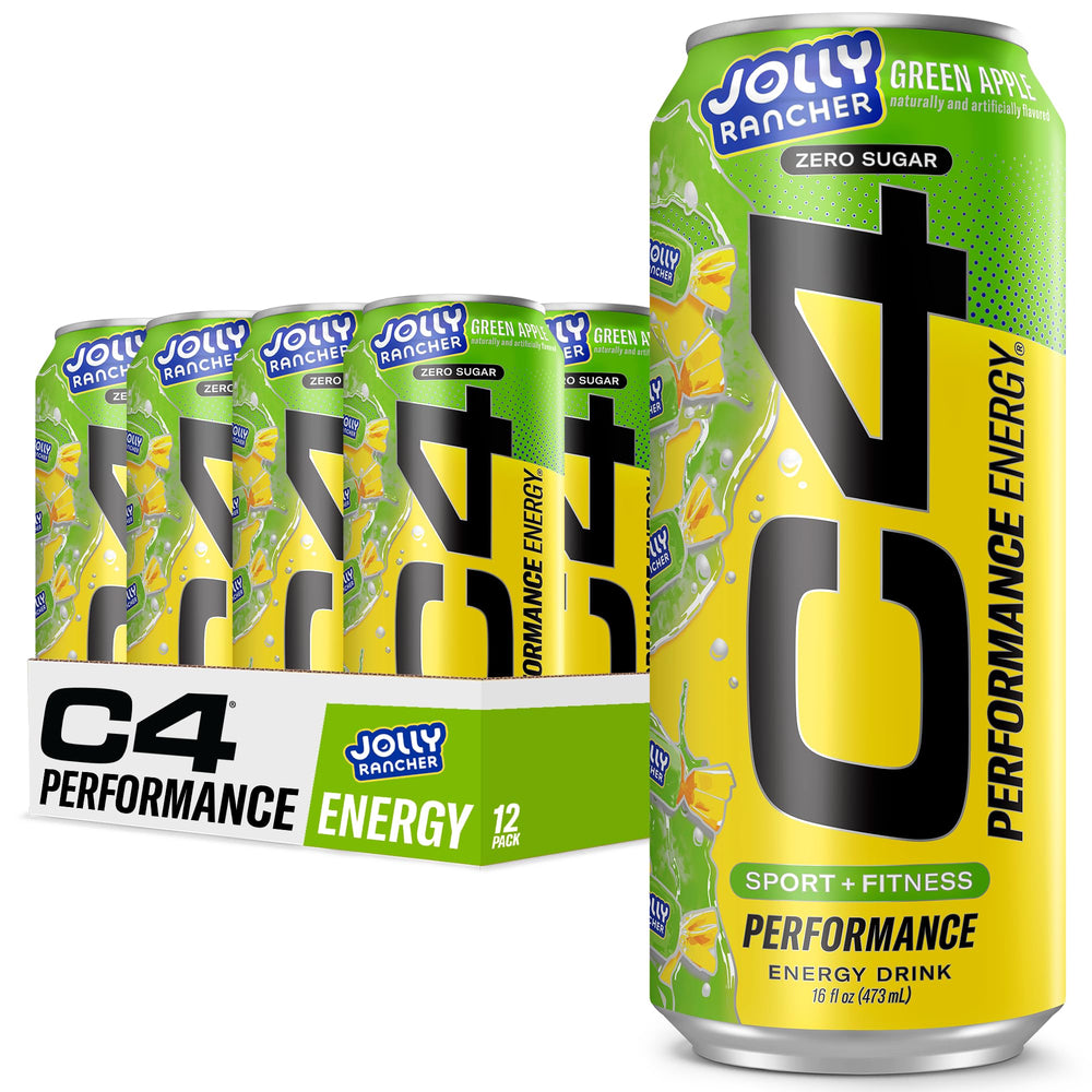 C4 Green Apple can ready for a pre-workout session.