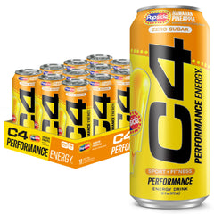 C4 Hawaiian Pineapple Popsicle can with sugar-free pre-workout formula.