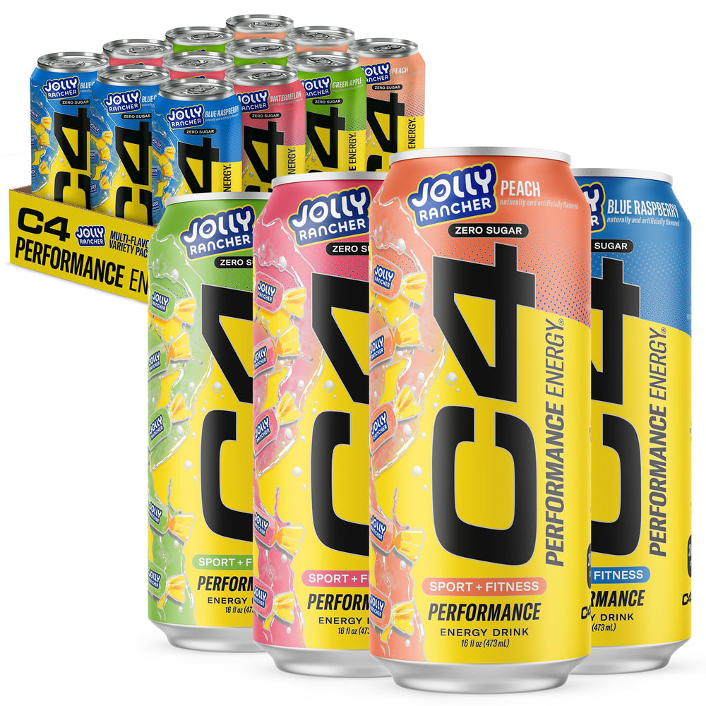 Cellucor C4 blue raspberry can for a fast workout energy boost.