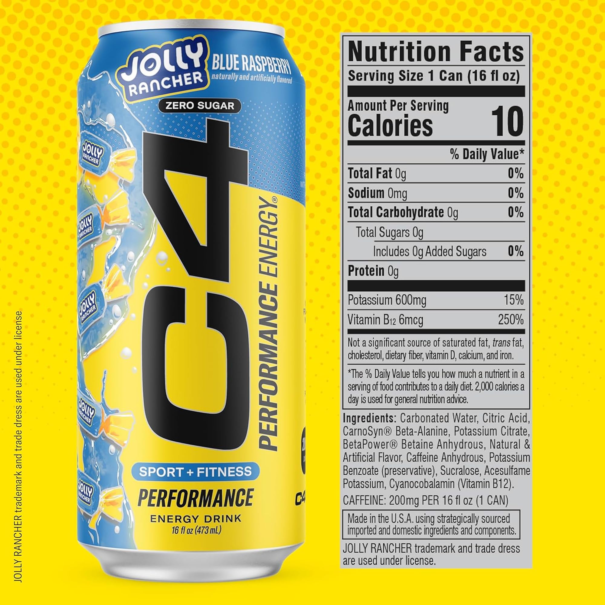 Cellucor C4 peach can for fruity preworkout pick-me-up.