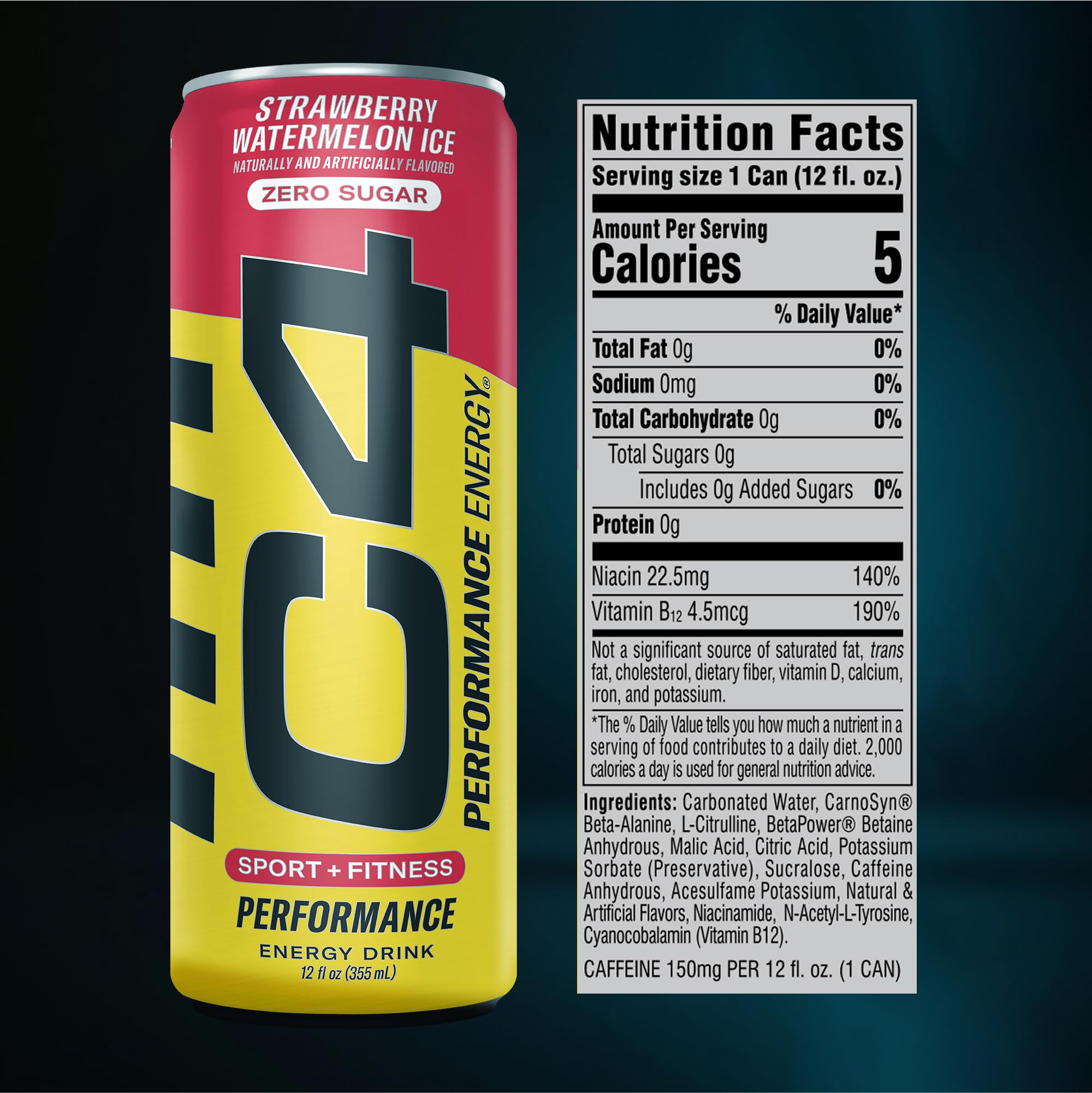 C4 pre-workout energy drink ready before training sessions