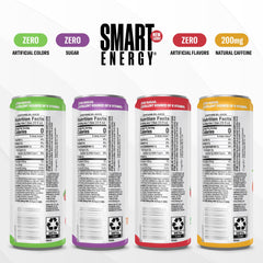 C4 Smart Energy 12-pack flavors display showing variety and sugar-free option