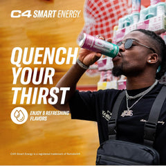 Close-up of C4 Smart Energy with 200 mg caffeine for quick energy