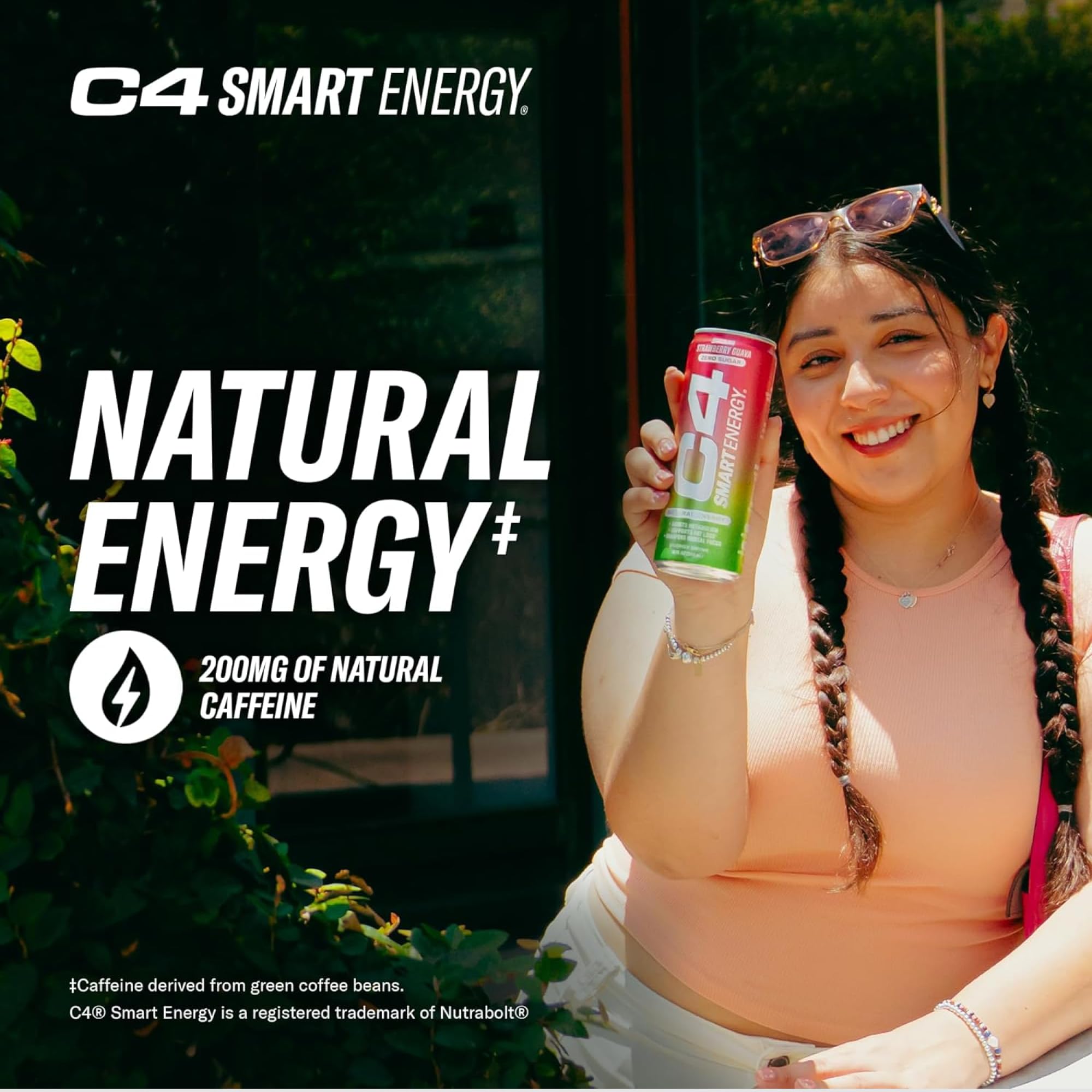 Athlete using C4 Smart Energy during training for focused energy