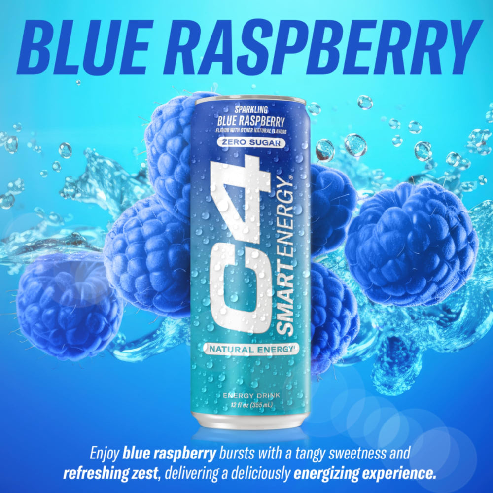C4 Smart Energy packaging showing refreshed label and zero sugar formula