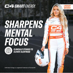 C4 Smart Energy being poured into a glass for a refreshing sugar-free pick-me-up