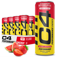 C4 Strawberry Watermelon Ice can delivers an energizing workout flavor