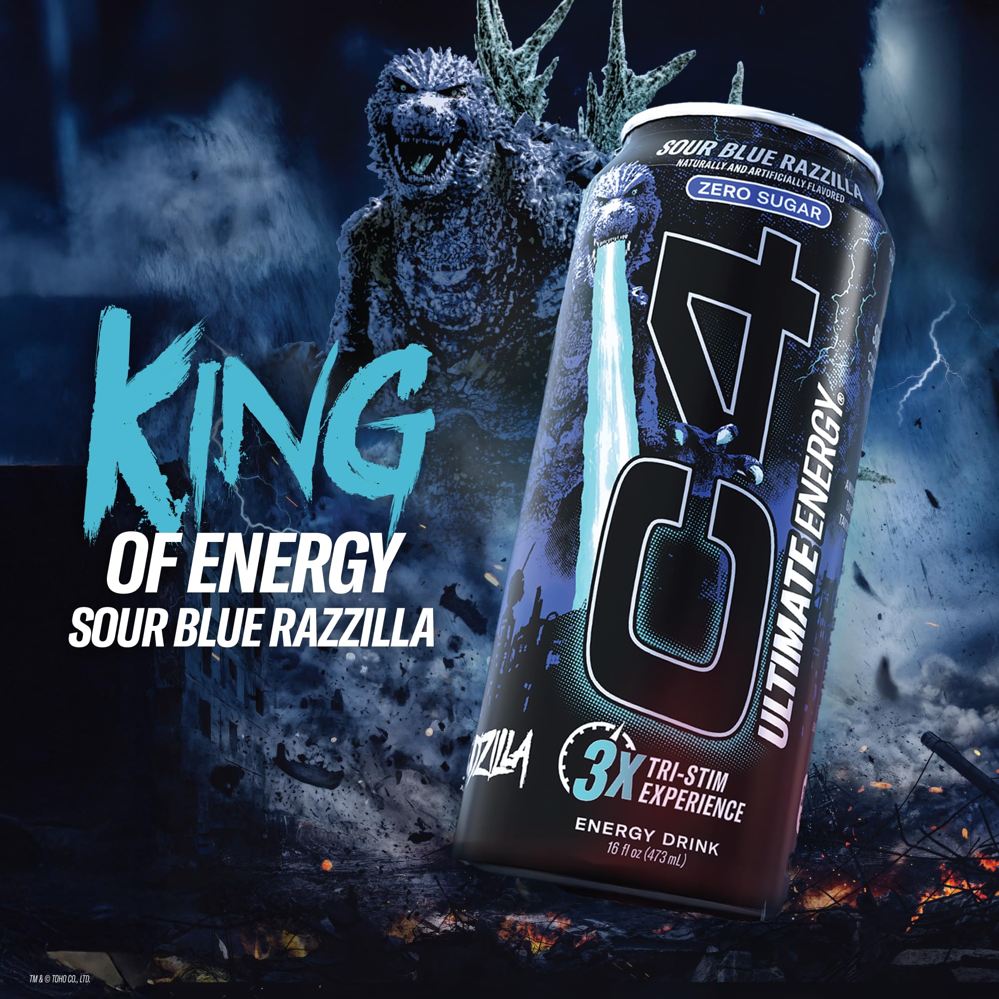 12-pack packaging of 16 oz cans for daily energy on the go.